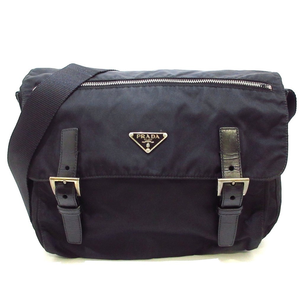 สินค้ามือสอง PRADA shoulder nylon black Brandear