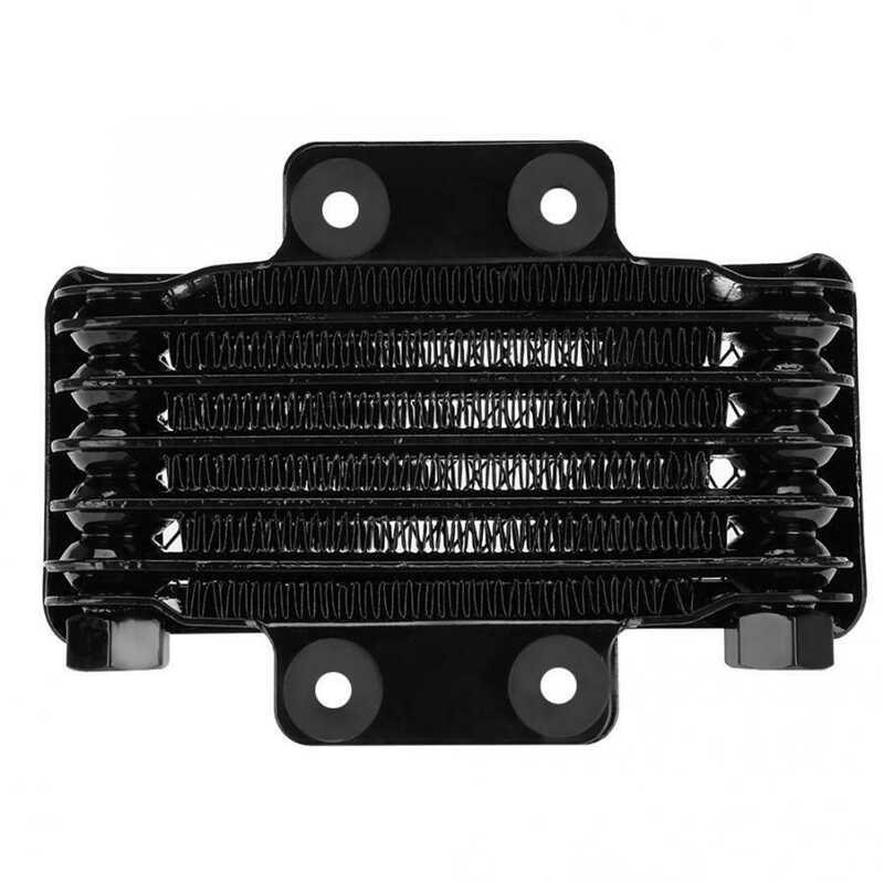 ❤ Engine Oil Cooler Cooling Radiator 65Ml Aluminum Black For 100Cc-250Cc Motorcycle Dirt Bike ATV