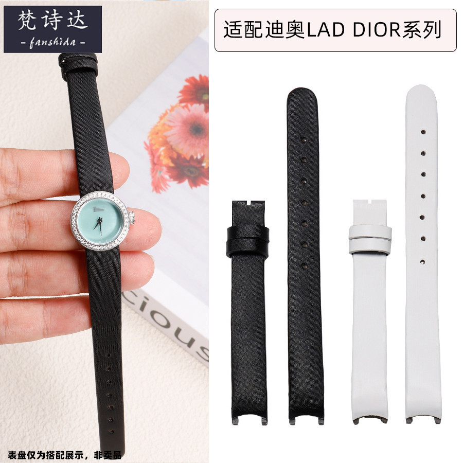 สายนาฬิกาข้อมือหนังแท้ สไตล์ใหม่ สําหรับ Dior LA D CD040110A001 สายนาฬิกาข้อมือ ผ้าไหม ขนาด 11 มม.