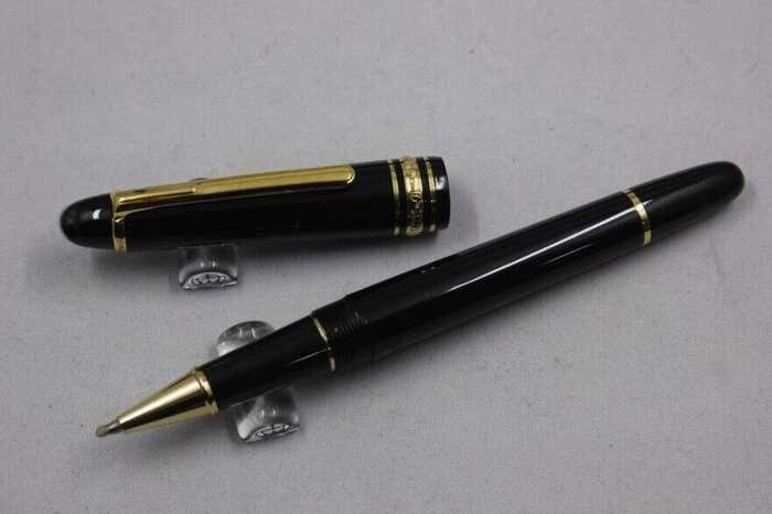 MB Pen Monte Black Resin And Sier Meisterstuck 145 Roller Ball Blance Signature Fountain Pen Office