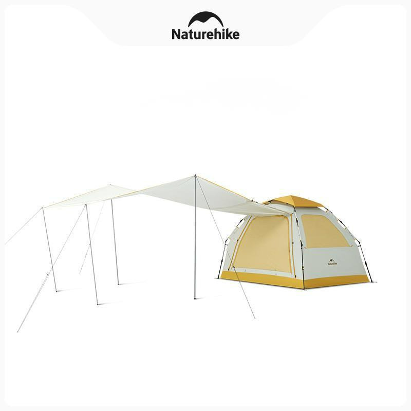 Naturehike 2024 New Ango ES60 Quick Opening Tent Two in One Canopy Tent Three Person Park Tent