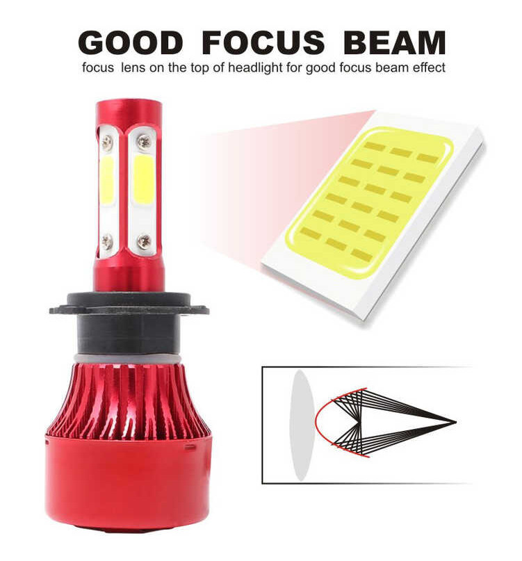 ❤ Cart 2Pcs H4 H7 H13 Car Headlight Bulbs 9005 9006 H8 9012 9004 Hb3 Hb4 9007 H11 Bulb 20000Lm 60
