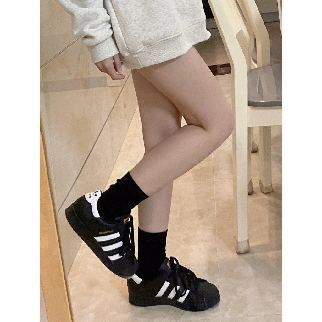 ♞【ของแท้% 100】Adidas Orginals Superstar fashion SHELL TOE Sneakers อาดิดาส Men's and women's sports