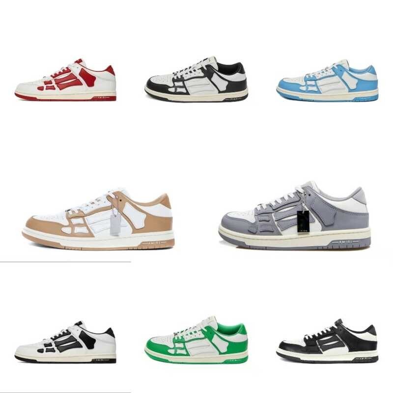 AMIRI Original original Skel top Low รองเท้าลำลอง รองเท้ากระดูก รองเท