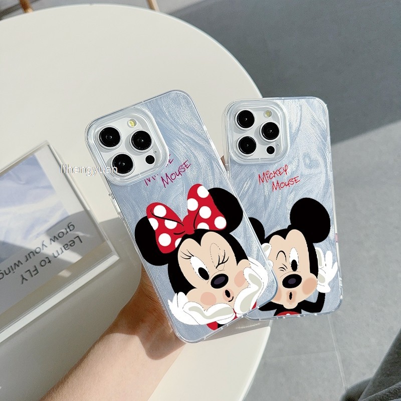 น่ารักการ์ตูนมิกกี้เมาส์เคสโทรศัพท์สําหรับRedmi 12 4G 12R 9Aกีฬา 9AT 9iหมายเหตุ 12R 5Gปลอกน่ารักTpuซ