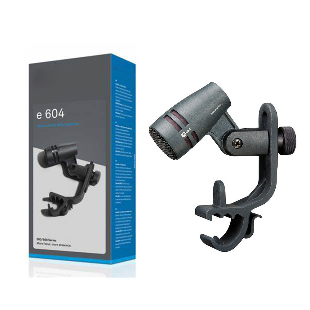 E604 Tom Snare Evolution Series Cardioid Instrument ไมโครโฟนแบบมีสาย e 604 พร้อมคลิปเมาท์แขน สําหรั