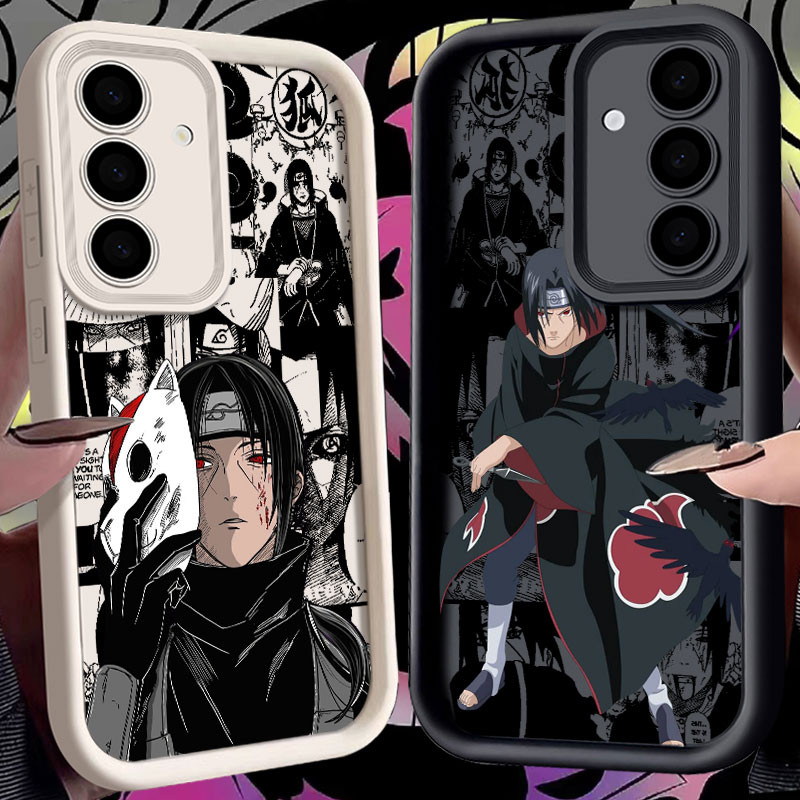 SAMSUNG นารูโตะอุจิวะอิทาจิอะนิเมะเคสโทรศัพท์สําหรับsamsung Galaxy S25 S24 S23 S22 S21 Ultra Plus S20 S21 FE A55 A56 S25Ultra Soft TPUฝาครอบป้องกันกล้อง