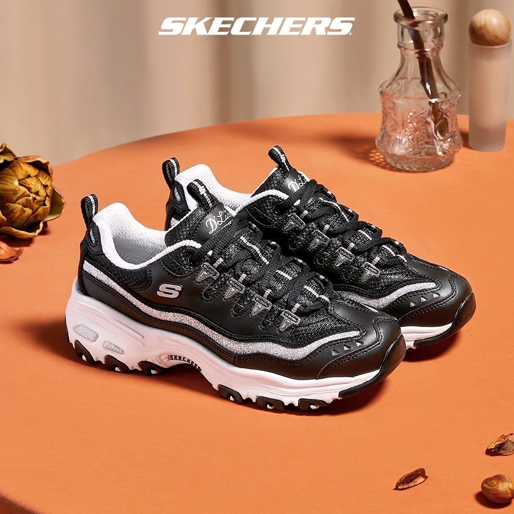 Skechers สเก็ตเชอร์ส รองเท้า ผู้หญิง Sport D'Lites 1.0 Shoes - 11923-BKSL