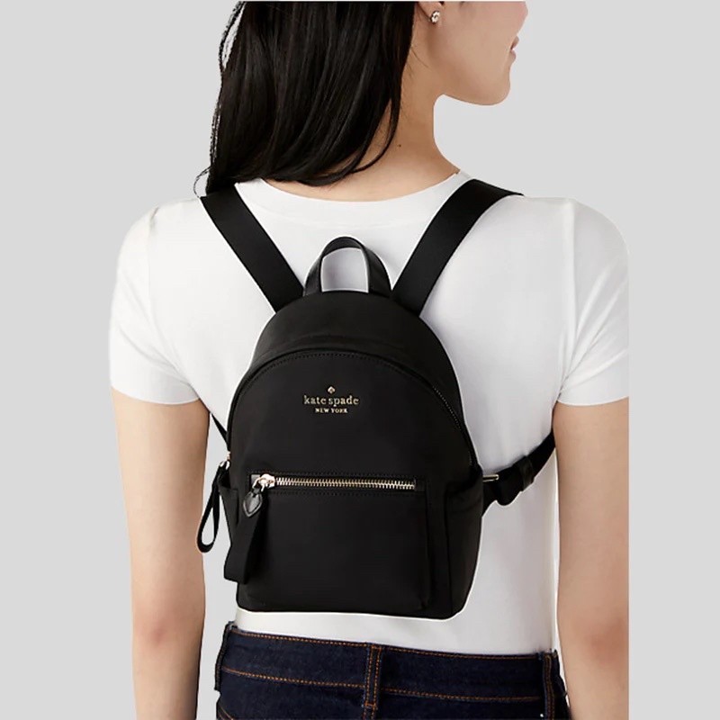 ♞,♘,♙Kate Spade Chelsea Mini Backpack Black K8115 เป้ (ใบเล็ก)