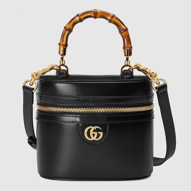 ♞กุชชี่ Gucci MINI Bamboo Shoulder Bag กระเป๋าถือสุภาพสตรี/ถุงไม้ไผ่