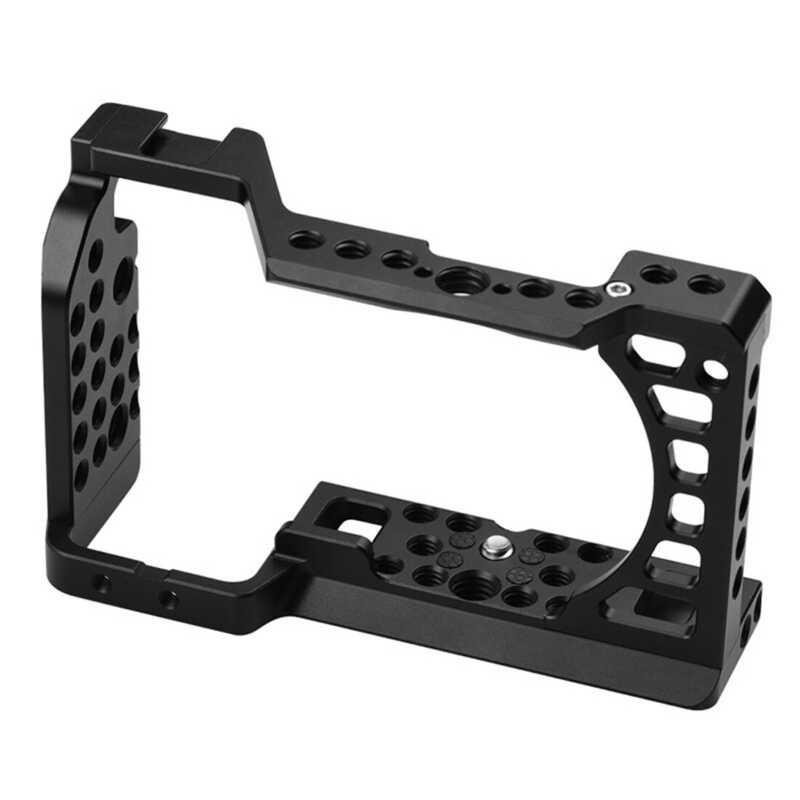 ➧ Topcine Camera Cage Video Stabilizer For Sony A6500 A6400 A6300 A6000 A6100 Cameas With Cold Sh