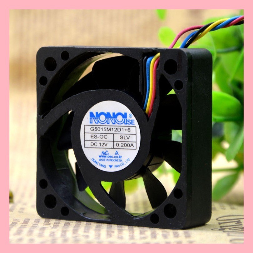 ยี ่ ห ้ อใหม ่ NONOISE G5015M12D1 +6 12V 0.200A รถเสียงพัดลมระบายความร ้ อน 5015
