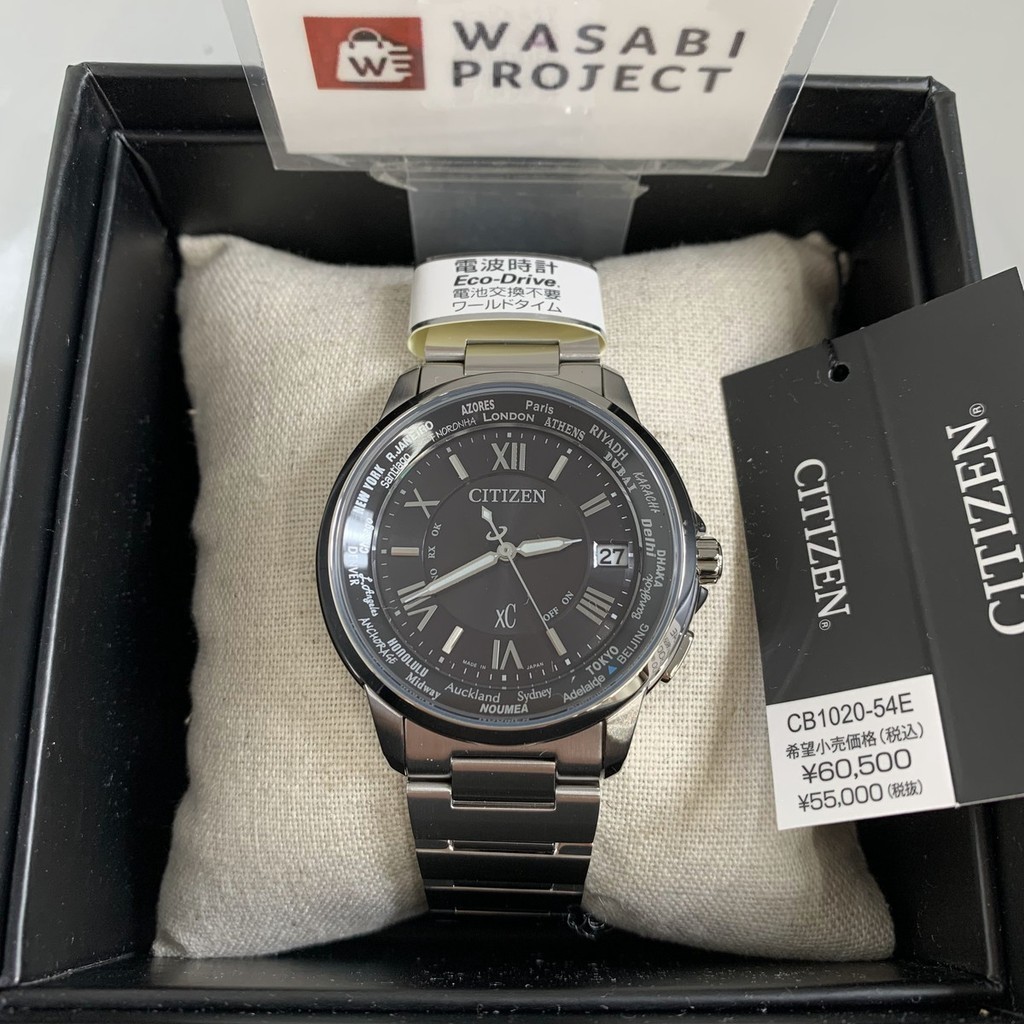 [AuthenticDirect from Japan] CITIZEN CB1020-54E Unused xC Eco Drive Sapphire glass Black SS Men Wri