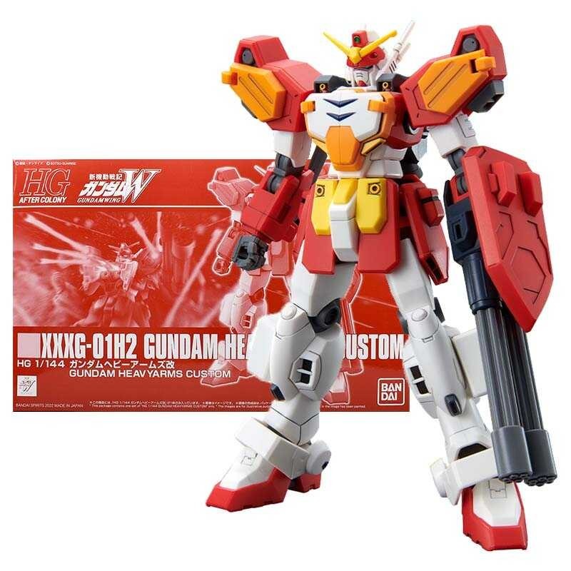 Bandai am ชุดอะนิเมะตัวเลข PB HG XXXG-01H2 Heavyarms Custom Mobile ชุด Gunpla Action Figure ของเล่นเ