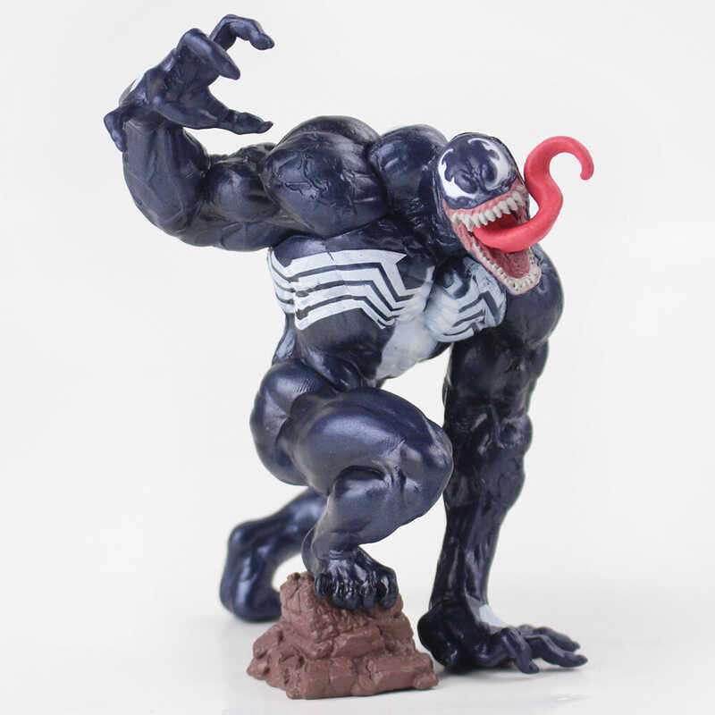 Anime Avenger Venom Action Figure The Black Spidermans Toys Boy Collectable Model Doll Birthday Gif