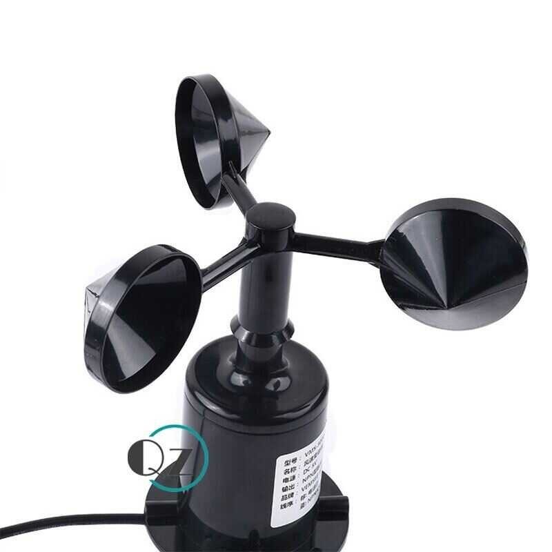 ❤ 30M/S Weather Station Outdoor Sensor 3 Cup Anemometer Meter Rs485 4-20Ma 0-5V 0-10V Pulse Wind