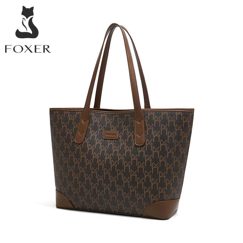 กระเป๋ากระเป๋าถือ Foxer ของแท้สำหรับกระเป๋าถือสตรีกระ