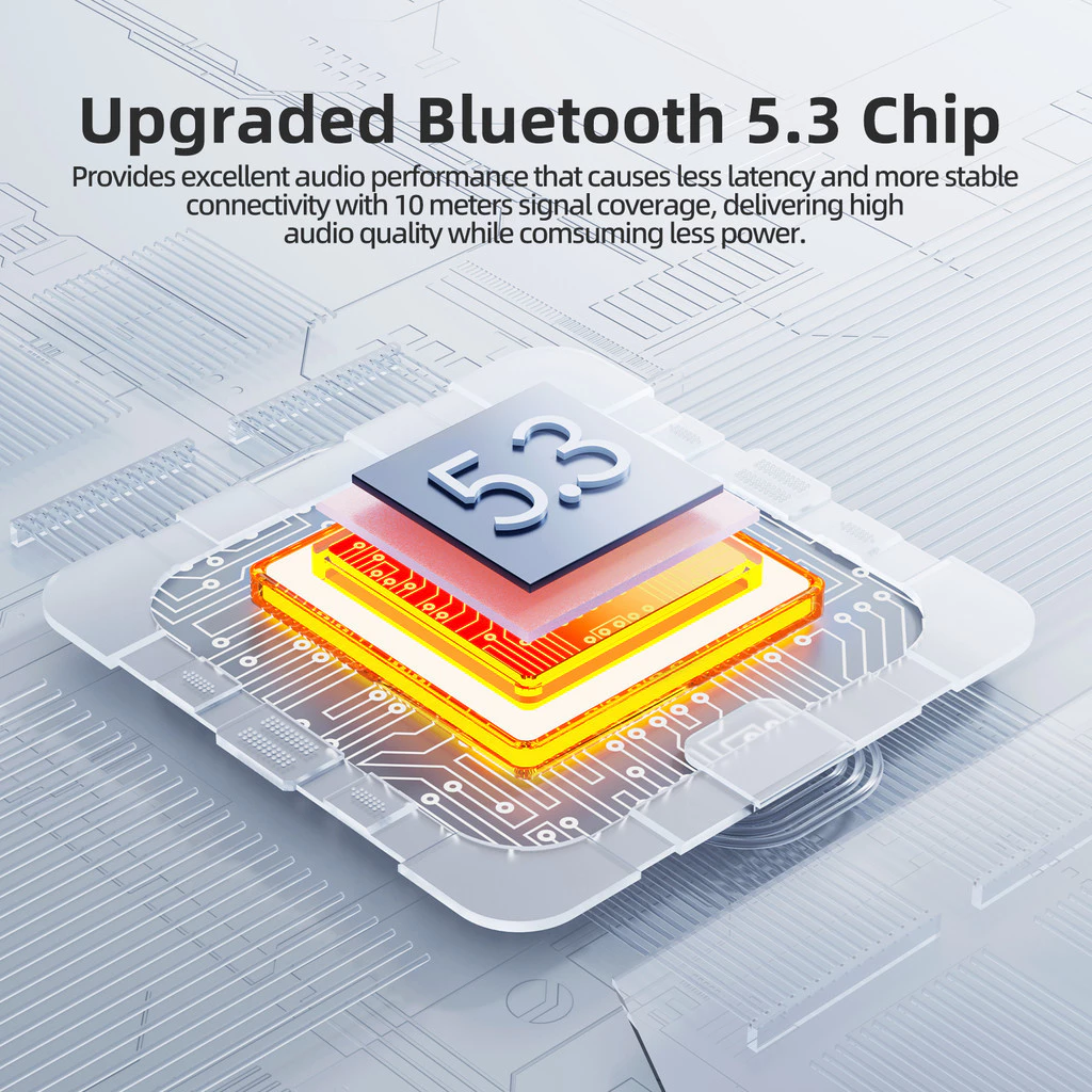 GOOJODOQ BT5.3 หูฟัง TWS ไร้สาย HiFi สัมผัสอัจฉริยะ thumbnail 3