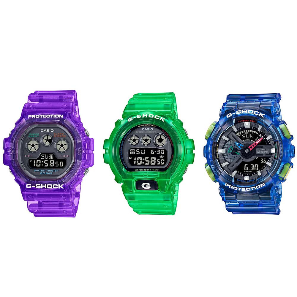 ♞,♘Casio G-Shock นาฬิกาข้อมือผู้ชาย สายเรซิ่น รุ่น DW-5900JT,DW-6900JT,GA-110JT (DW-5900JT-6,DW-690