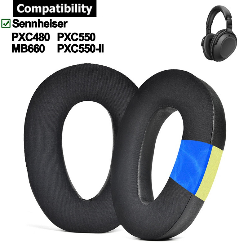 แผ่นเจลฟองน้ําครอบหูฟัง สําหรับ Sennheiser PXC550 PXC550-II PXC480 MB660 1 คู่