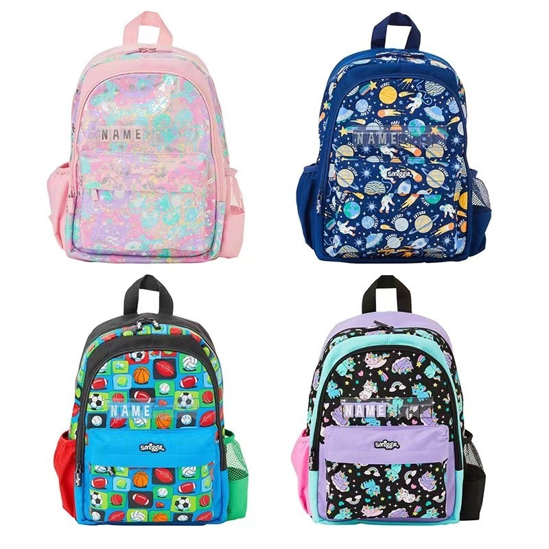 Smiggle Junior กระเป๋าเป้สะพายหลัง พิมพ์ลายน่ารัก สําหรับเด็ก