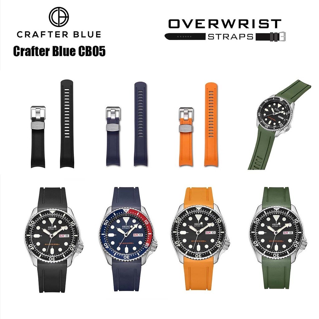 ♞,♘,♙สายนาฬิกา Crafter Blue CB05 สำหรับ Seiko รุ่น SKX007,009,011,A65