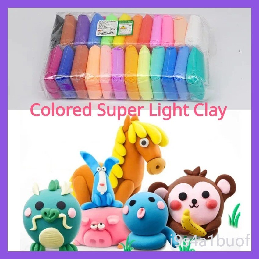 36 Color Super Light Clay Slime DIY Toys for Kids Gifts Air Dry Polymer Modelling Clay with 3 Tools