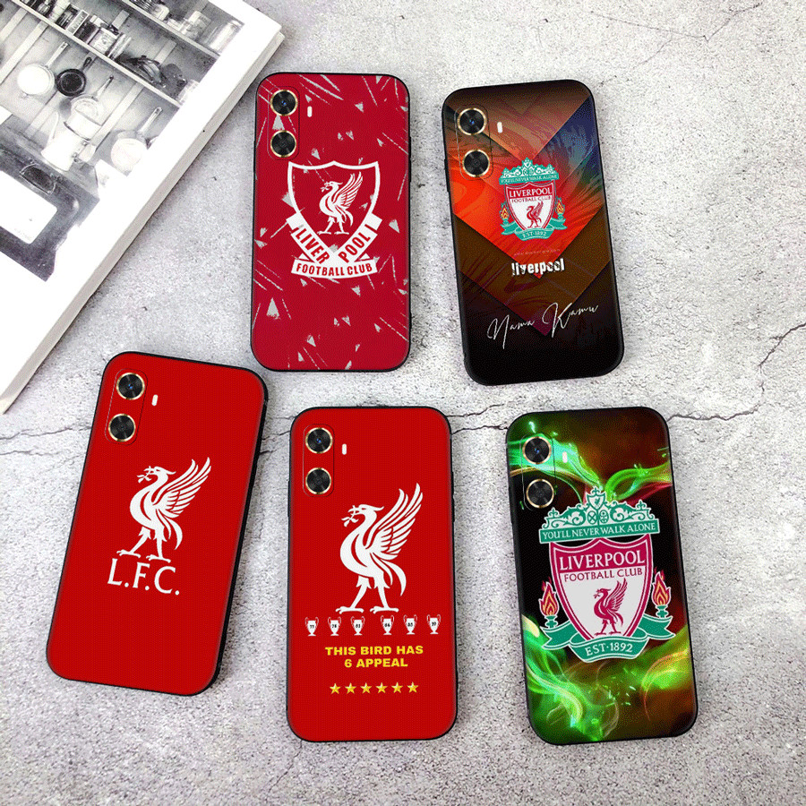 สําหรับ Huawei Nova 2i 2 Lite 3 3i 4E 5i 5T 7 SE 8i 7 TPU นิ่มสีดําโทรศัพท์มือถือกรณี Liverpool Club