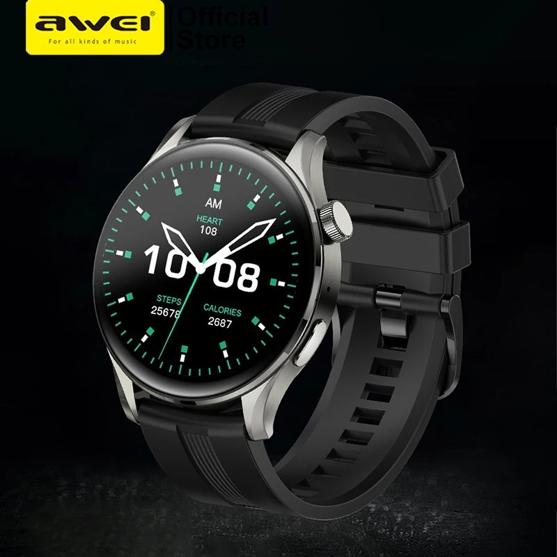 Awei H12 2023 Men Women Smartwatch Bluetooth Calls Fitness Smart Watch 1.32 Inch HD Screen Sport Wa