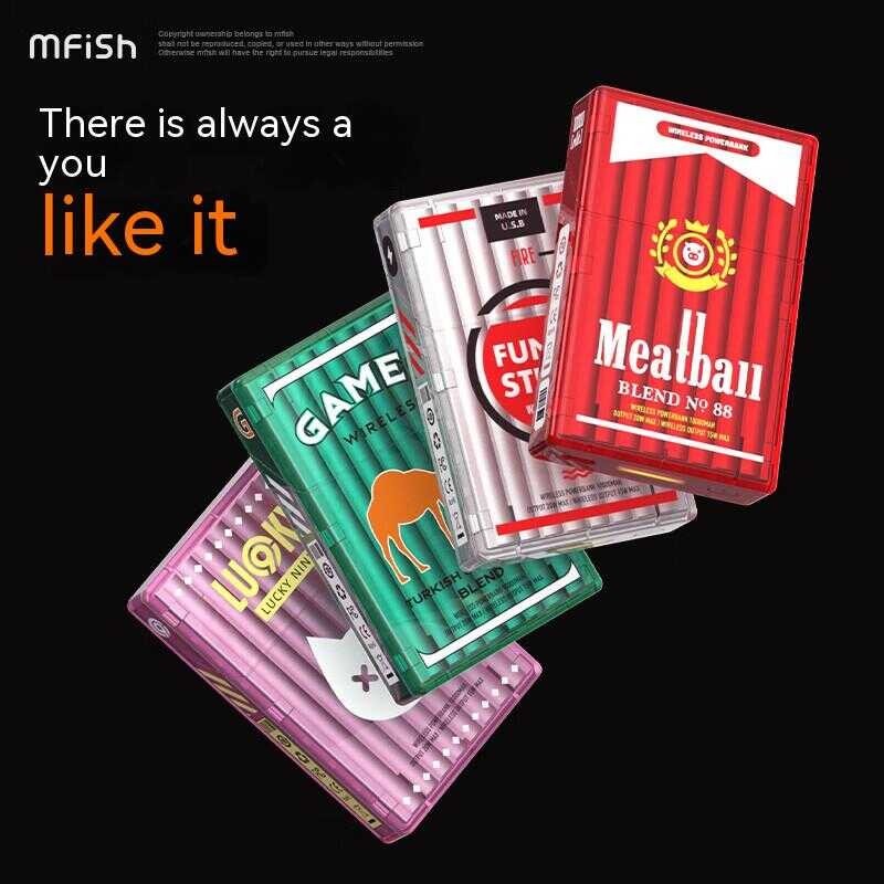 ❤ Mfish Apple Magnetic Wireless Fast Mobile Power 10000 Ma Large Capacity Creative Charging Treas