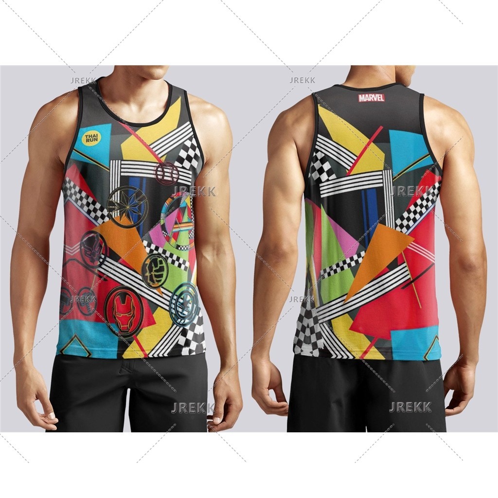 ผู้ชาย3งพิมพ์เสื้อยืดแขนกุดระบายอากาศแห้งเร็วยืดหยุ่นกีฬาฟิตเนสเสื้อกั๊กยิมสบายๆออกกําลังกายเสื้อกล้าม368