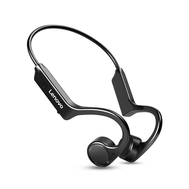 X4 (diy profession)Lenovo 5.0 Waterproof Bone Conduction Wireless Bluetooth Earphone(Black)