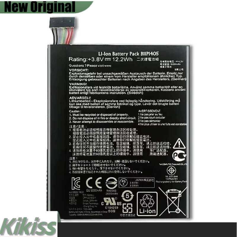 3090mAh Tablet Battery for ASUS MeMO Pad 7 ME70CX K01A, Compatible with B11P1405