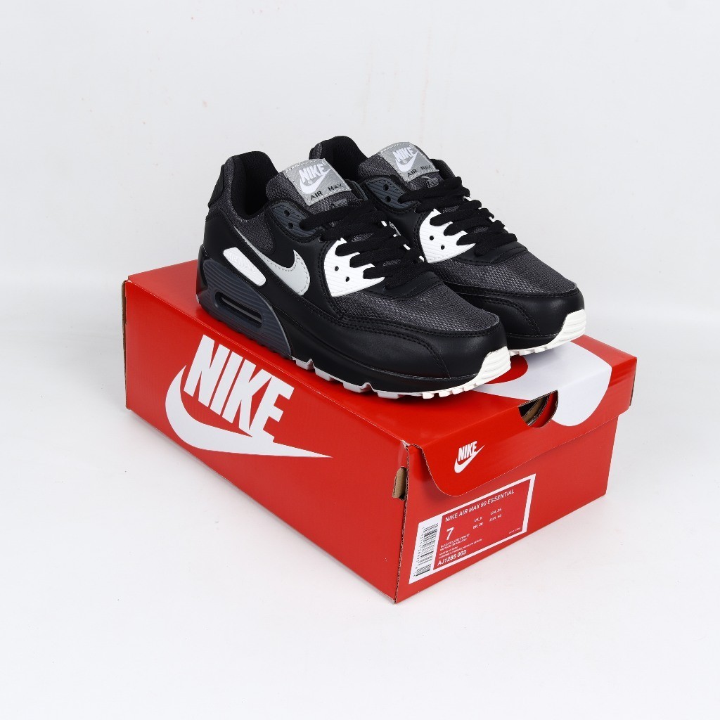 (SLPRDS) Sepatu Nike Air Max 90 Essential Black Wolf Grey - AirMax 90