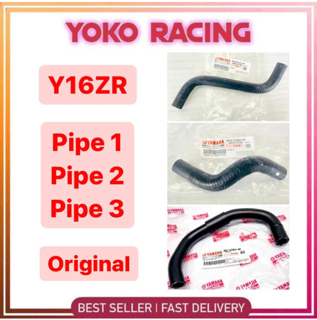 Yamaha Y16ZR Y16 ZR หม้อน้ํา Coolant ท่อ Hos Thermostat ท่อ 1 BAX-E2481-00 / 2 BAX-E2482-00 / 3 B5V-