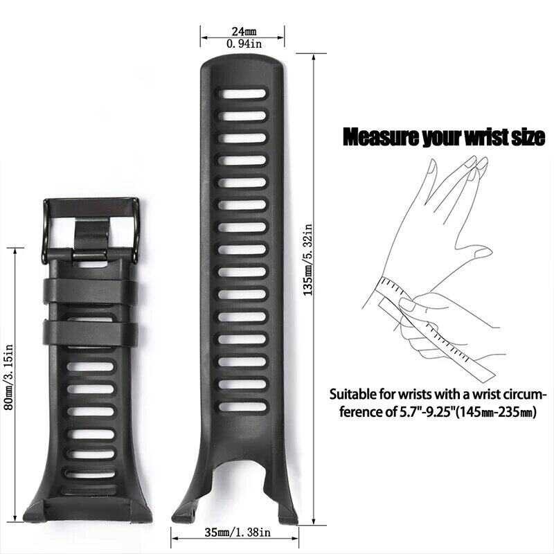 ➧ สายซิลิโคนเหมาะสำหรับ Suunto Ambit 1 2S 2R 3 3Run สปอร์ตสายรัด Run