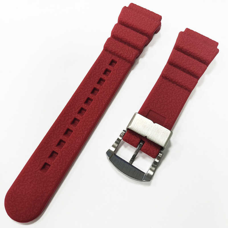 Silicone 20mm 22mm Watch Strap for Seiko Prospex Series SPR009 Waterproof Diving Watch Band with  S