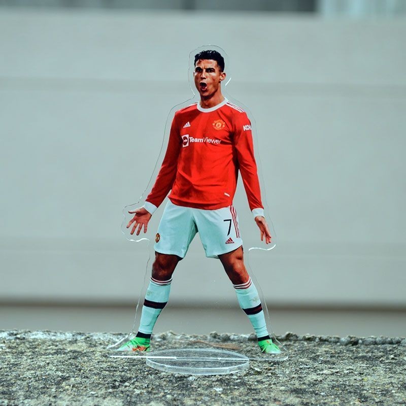 Cristiano Ronaldo Lionel Messi 2024 ฟุตบอลโลก Messi C Ronaldo Lionel Papasa เครื่องประดับรถยืนการ์ดตารางตุ๊กตามือของขวัญวันเกิดเด็ก
