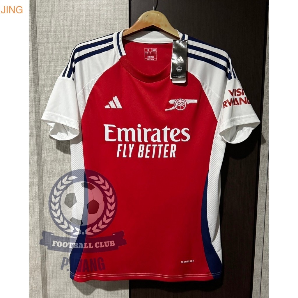 JING02 New!! เสื้อ อาร์เซนอล Home เหย้า เกรดแฟนบอล 2024/25 ฟลูออฟชั่น EPL ชื่อนักเตะอาร์เซน่อล (ครบทุกคน) ยืนยันตรงต้นฉบับ