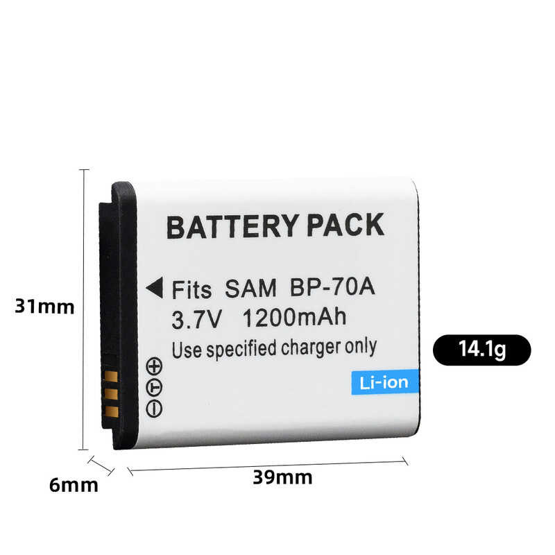➧ 1-10 ชิ้น Bp-70A Bp70a แบตเตอรี่ลิเธียมไอออนแบบชาร์จได้สำ