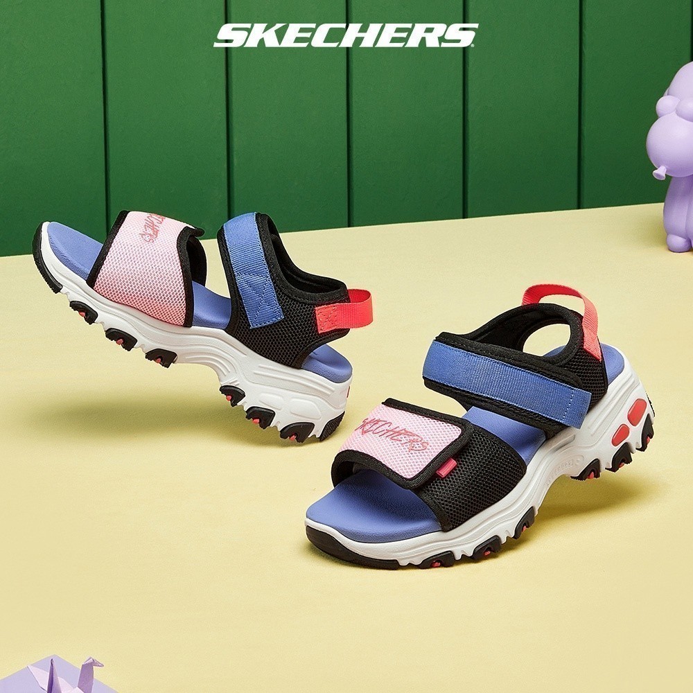 Skechers สเก็ตเชอร์ส รองเท้าแตะ เด็กผู้หญิง Sport D'Lites Sandals - 303101L-BKMT