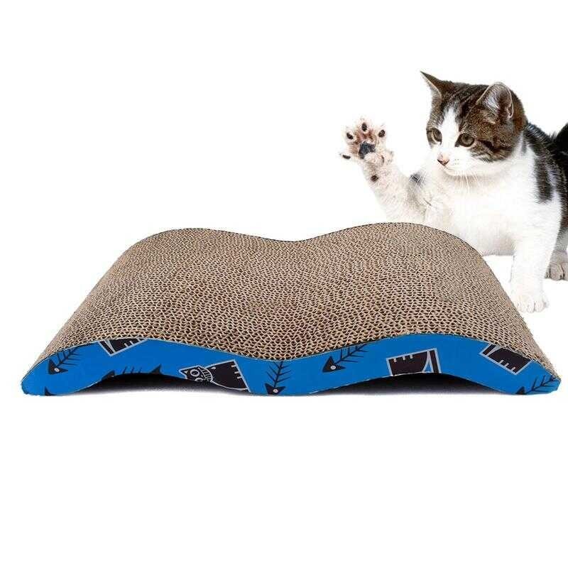 สัตว์เลี้ยง แผ่นรองกระดานลับเล็บสำหรับแมวกระดาษลูกแมว เตียง