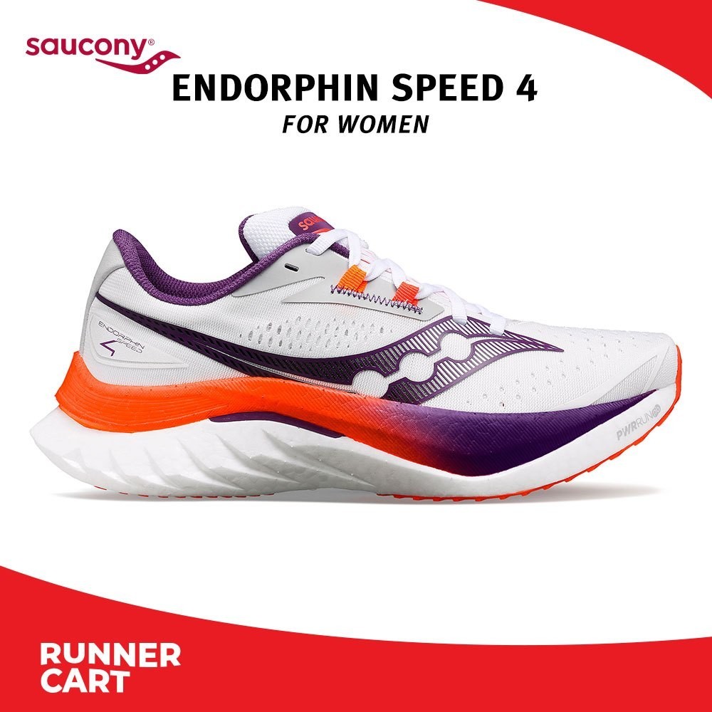 ♞,♘,♙Saucony Women Endorphin Speed 4 รองเท้าวิ่ง