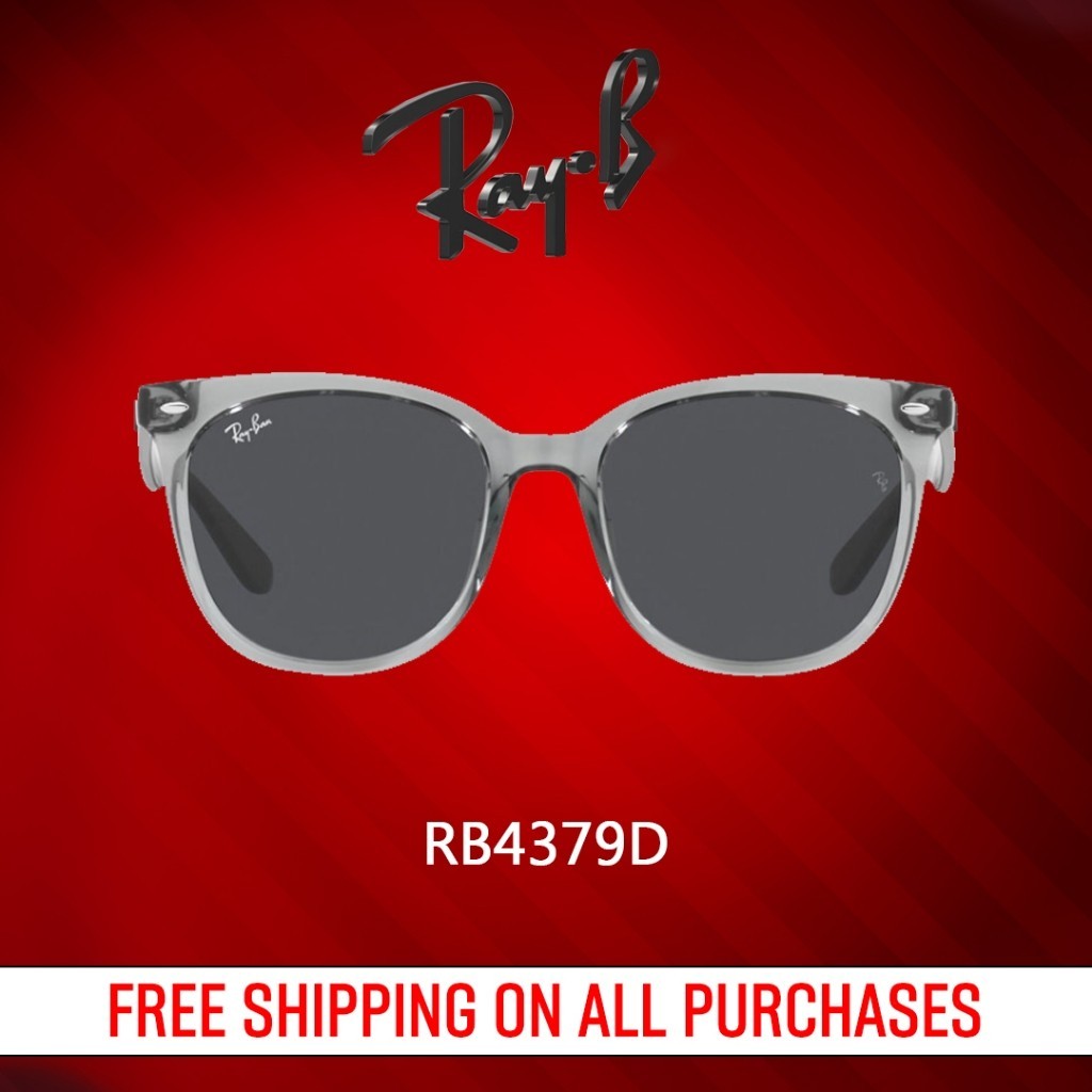 ♞,♘เปิดตัวผลิตภัณฑ์ใหม่ DARK GREY RB4379D 659987 -Sunglasses for Man RB Glasses