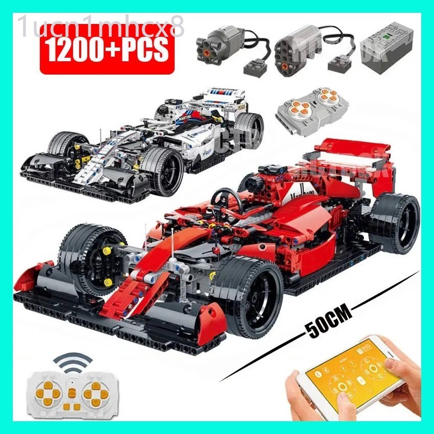 Technical High-Tech Formula F1 Remote Control Moter Power Building Block Super Speed Racing Vehicle