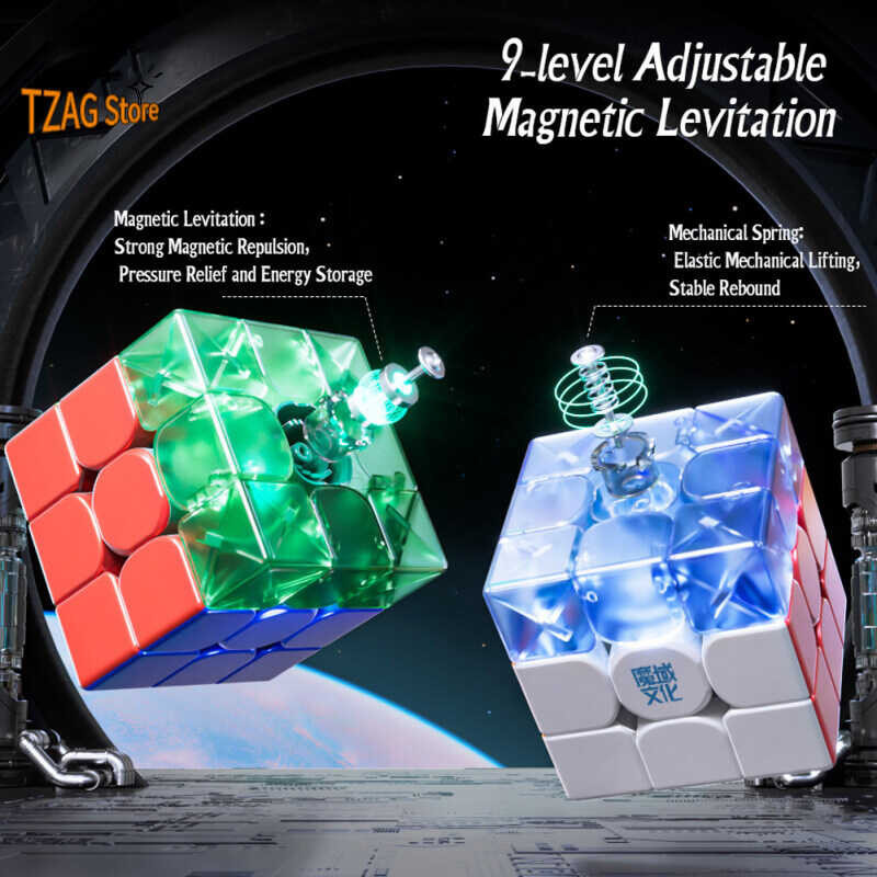 Moyu 【Ready Stock】2023 Weilong Wrm V9 Ball-core Uv 3x3 Magnetic Magic Speed Cube Moyu Weilong Wr