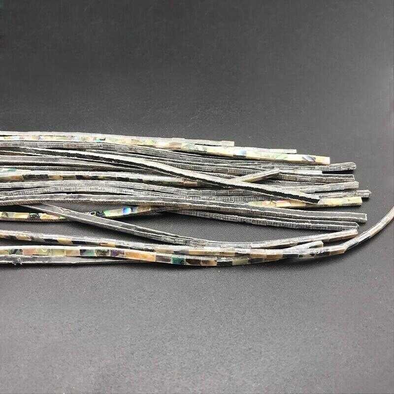 Abalone Shell 10Pcs Guitar Binding Inlay White Pearl Body Project Purfling Strip For Guitar Mandoli