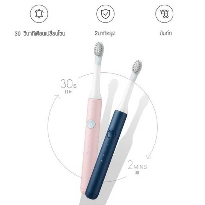 Xiaomi SO แปรงสีฟันไฟฟ้า WHITE EX3: Sonic Electric Toothbrush อัตโนมัติ กั