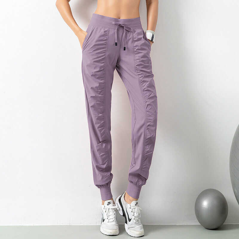 Lulu 12สี Yoga ไม่มีรอยต่อ Jogger ยิมฟิตเนสกีฬาโยคะหลวมกางเก