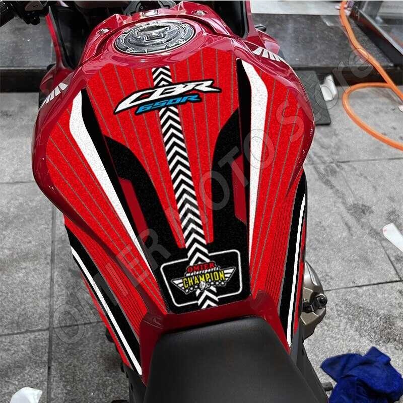 ❤ Hotsale Cbr650r Motorcycle Tank Pad Protector Leather 3M Sticker Decals Accessories For HOND